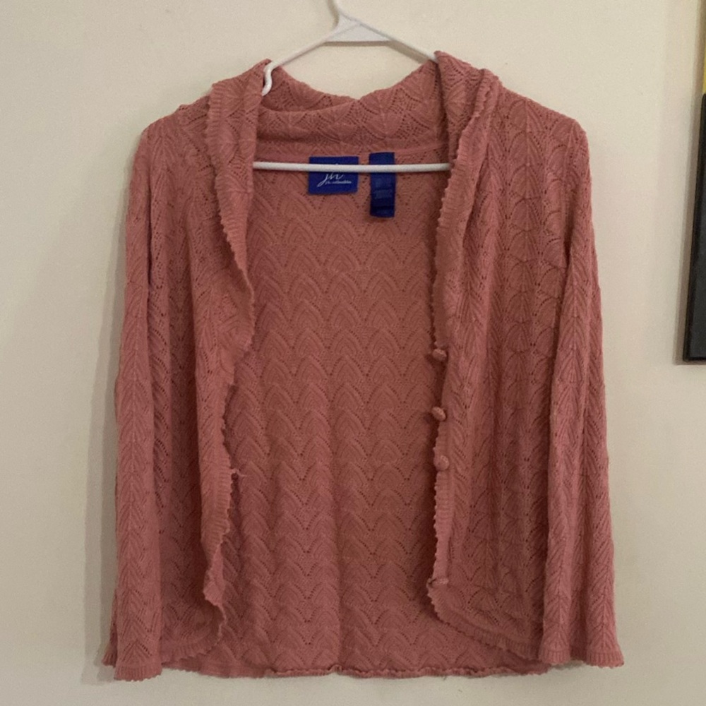 Pink cardigan